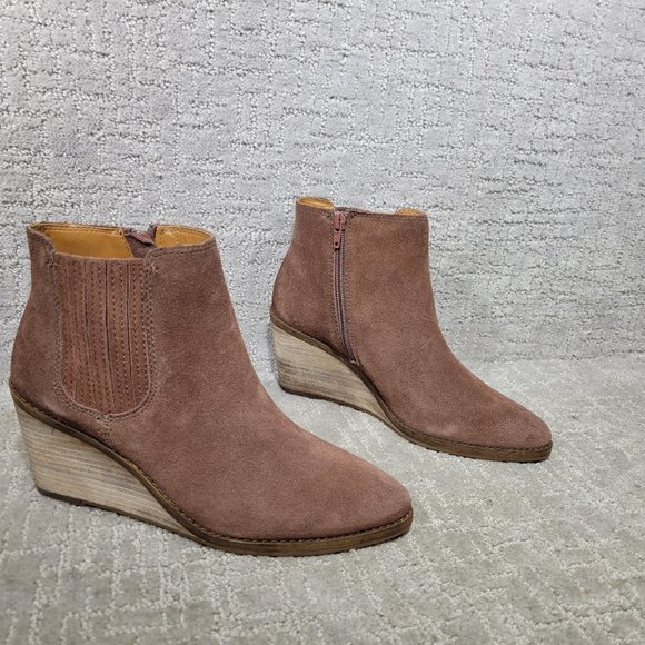 Frye And Co. Kaye Chelsea Women's Size US 8.5M Brown Suede Zip Ankle Boots. NEW - Picture 2 of 11